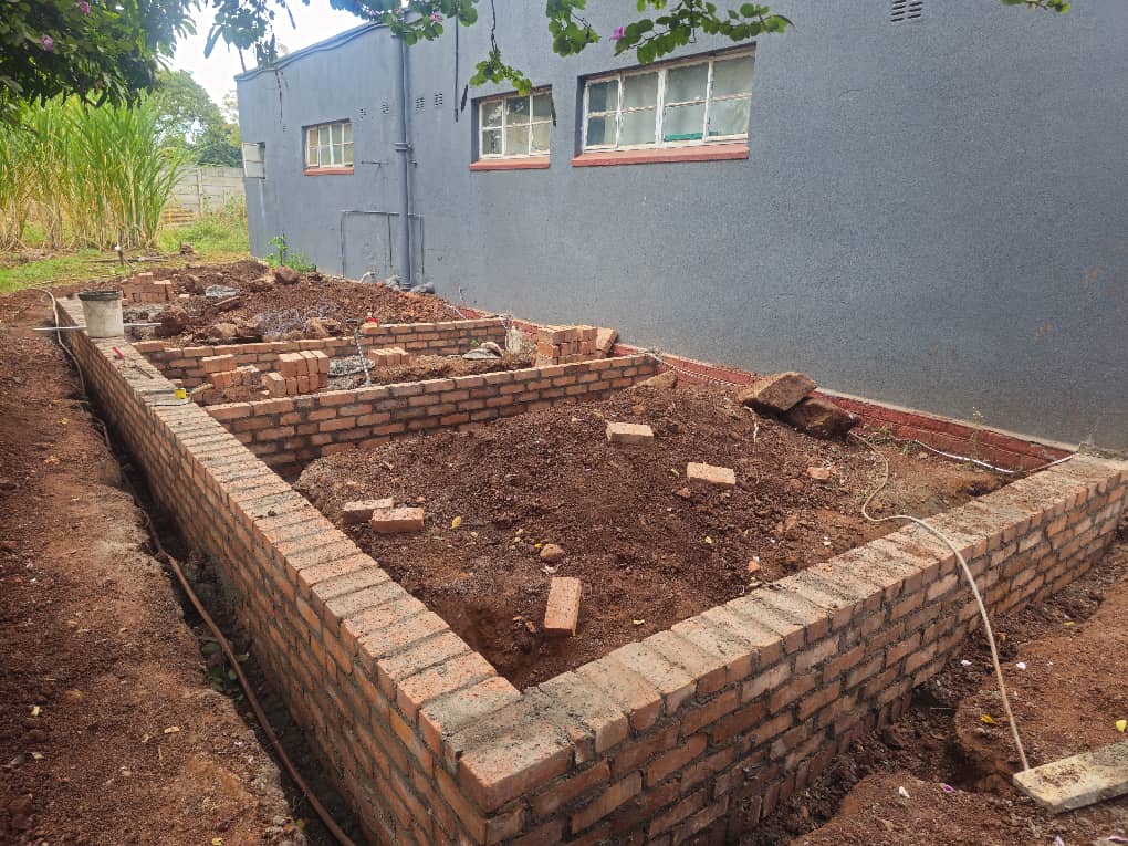Construction site activity and building materials